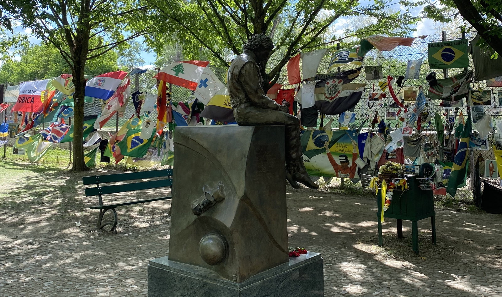 The Ayrton Senna memorial at Imola